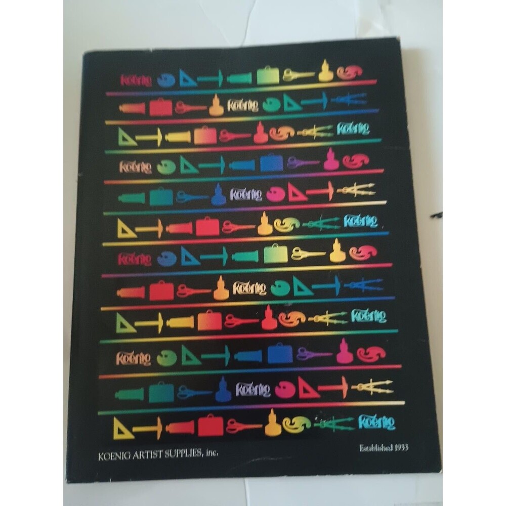 Vintage 1986 Koenig Artist Supplies Catalog 300+ Pages Graphic Design Art Tools
